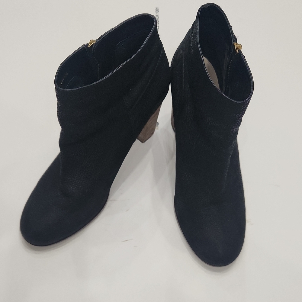 Cole Haan Black Ankle Boots with Chunky Heel